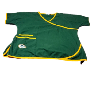 Packers scrub top size medium